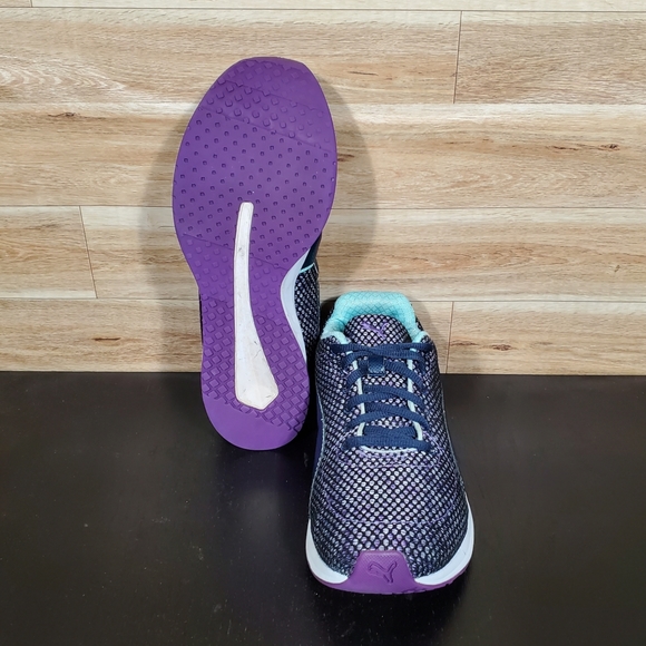 Puma Burst Tech Crosstrainer Royal Purple Blue Sneakers Women's Size 8 - Picture 9 of 10